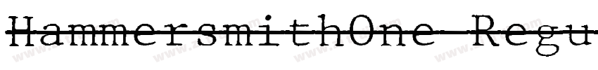 HammersmithOne Regul字体转换
